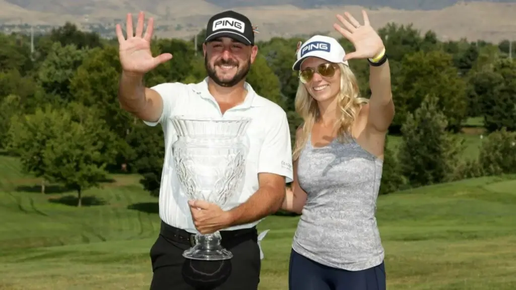 Stephan Jaeger with his wife Shelby Jaeger